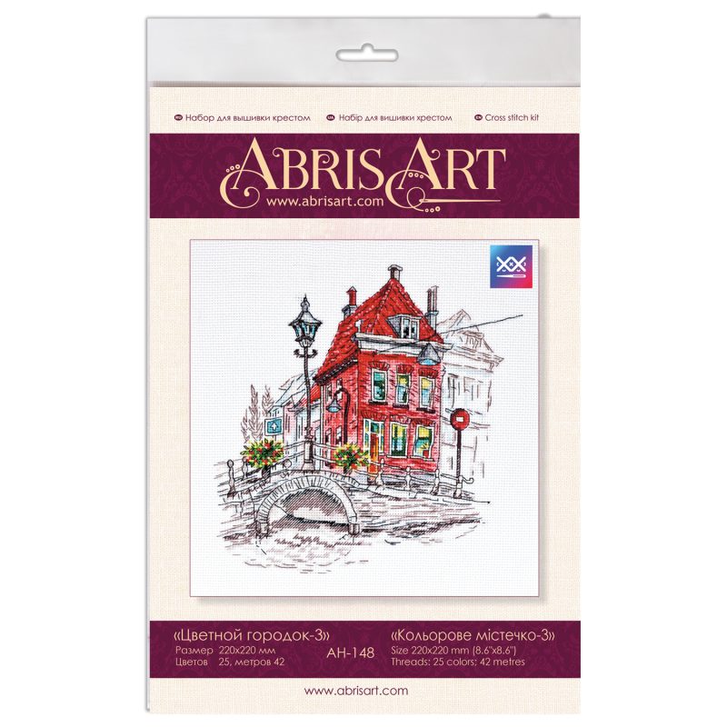 Cross-stitch kits Colored town-3