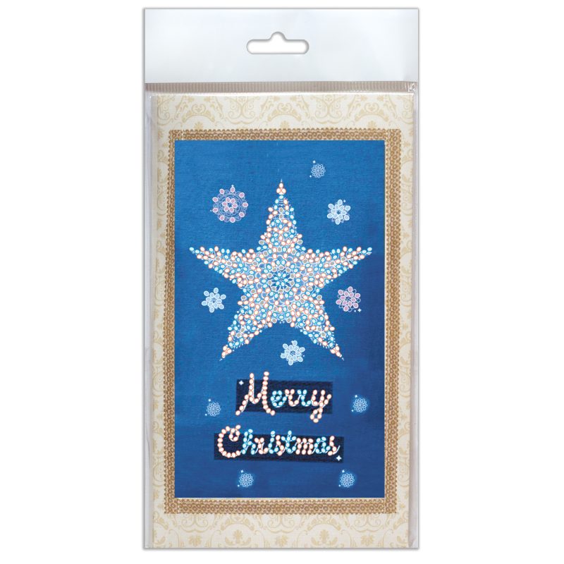 Keychain cross-stitch kit Star