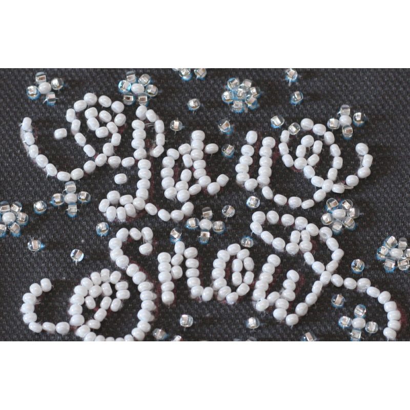 Keychain cross-stitch kit Snow holiday