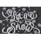 Keychain cross-stitch kit Snow holiday