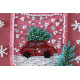 Keychain cross-stitch kit Fun souvenir