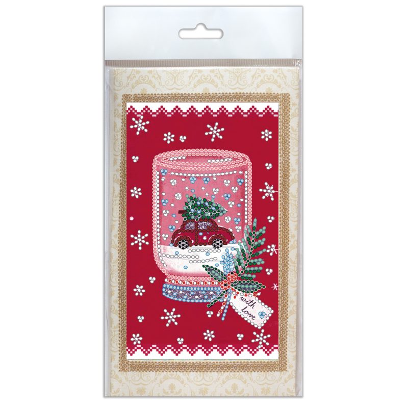 Keychain cross-stitch kit Fun souvenir