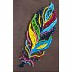 Creative Kit/String Art Multicolored feather
