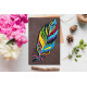 Creative Kit/String Art Multicolored feather