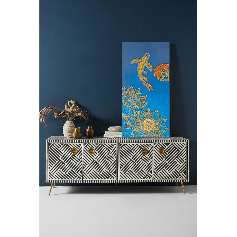 Main Bead Embroidery Kit Koi blue