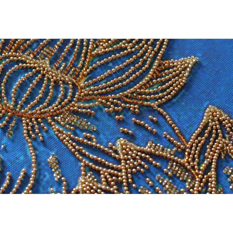 Main Bead Embroidery Kit Koi blue