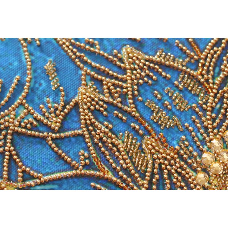 Main Bead Embroidery Kit Koi blue