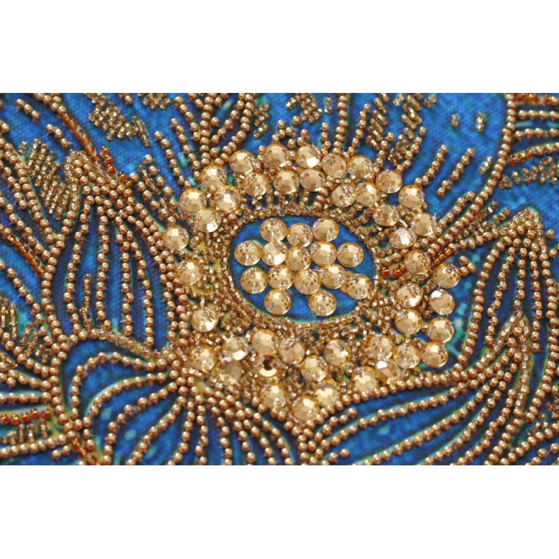 Main Bead Embroidery Kit Koi blue
