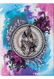 Main Bead Embroidery Kit Mandala feather