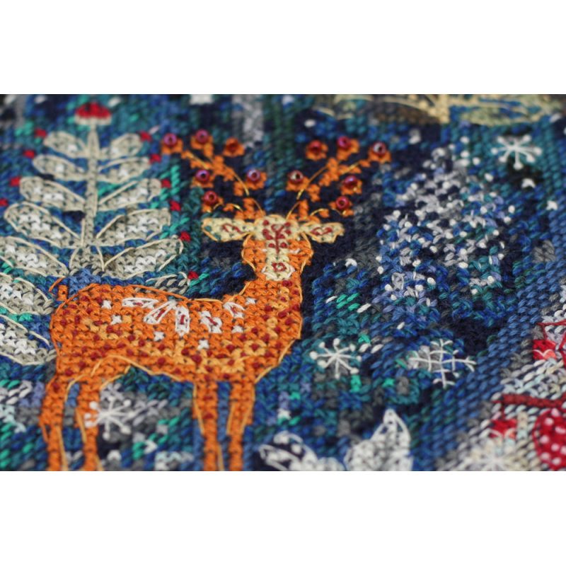 Cross-stitch kits In the winter forest one day