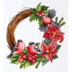 Cross-stitch kits Christmas wreath
