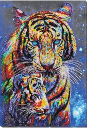Main Bead Embroidery Kit Colored tigers
