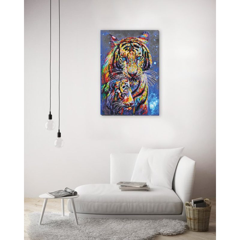 Main Bead Embroidery Kit Colored tigers
