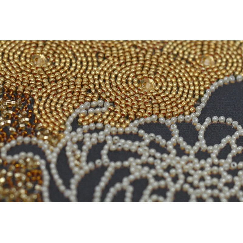 Main Bead Embroidery Kit Black chrysanthemum