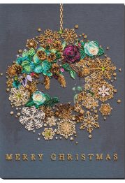 Main Bead Embroidery Kit New year wreath