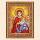 Икона в багете "Венчальная пара Богородица"