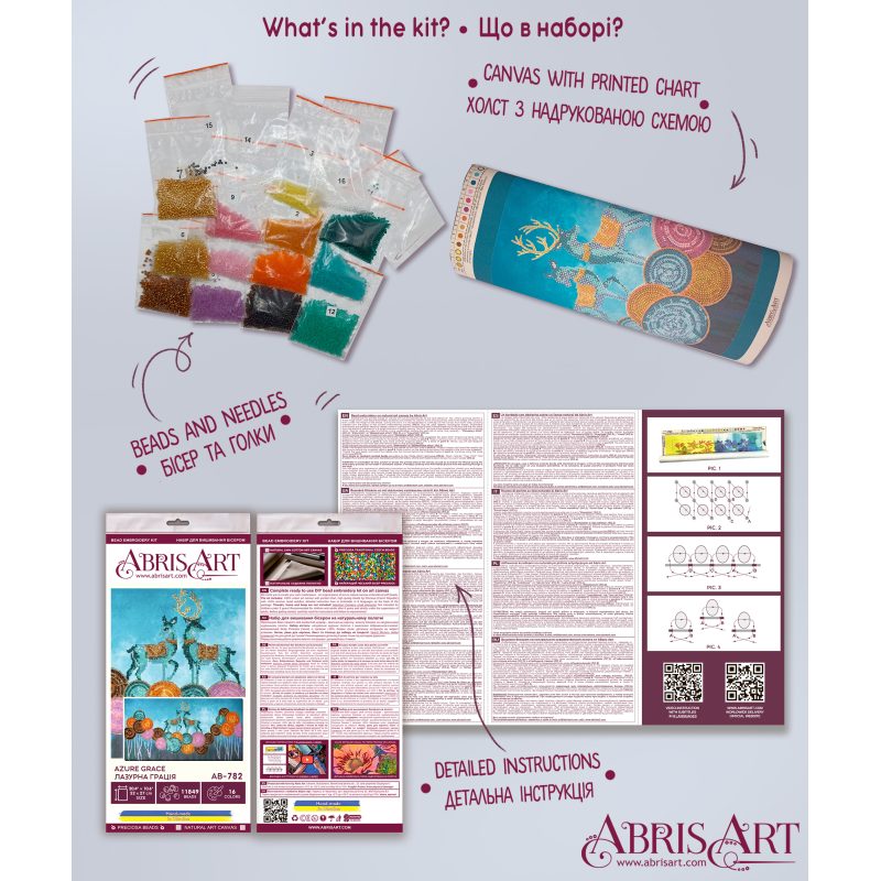 Main Bead Embroidery Kit Azure Grace