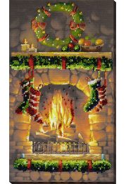 Main Bead Embroidery Kit By the fireplace