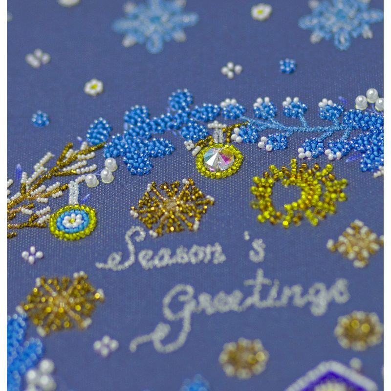 Main Bead Embroidery Kit Christmas motif