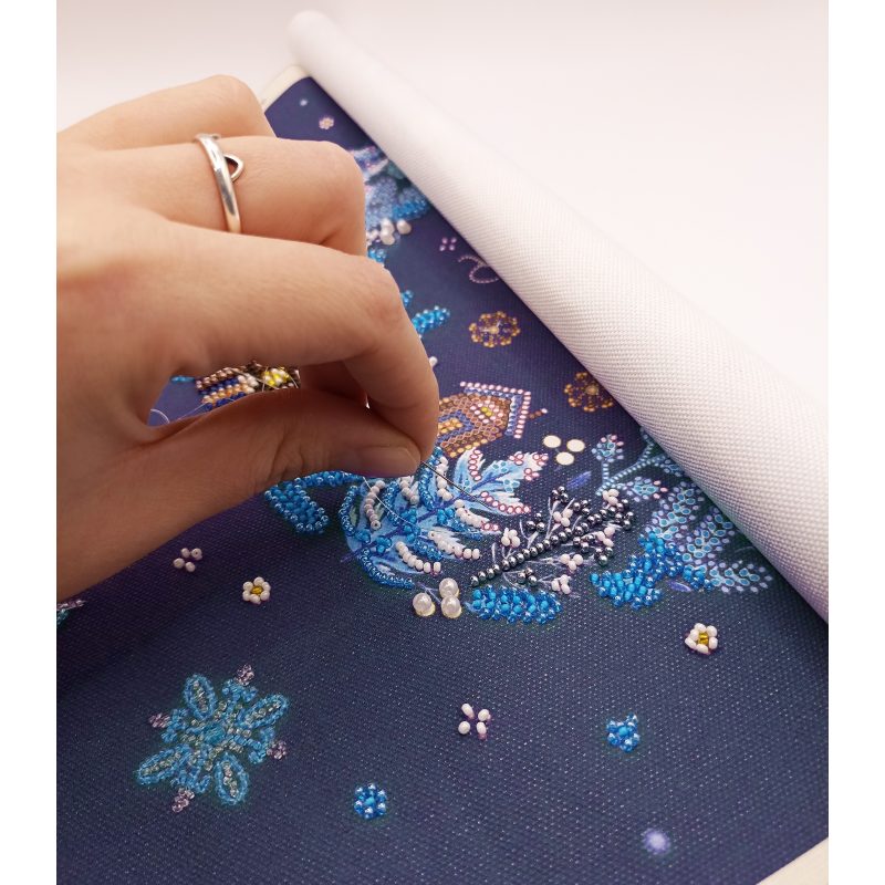Main Bead Embroidery Kit Christmas motif