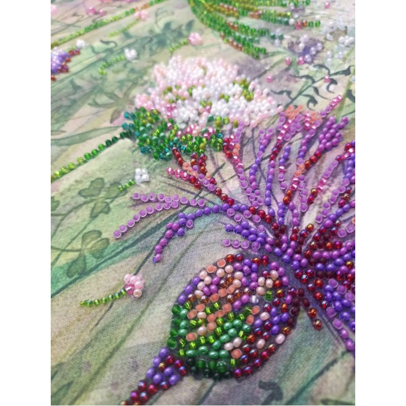 Main Bead Embroidery Kit Cornflowers in the field