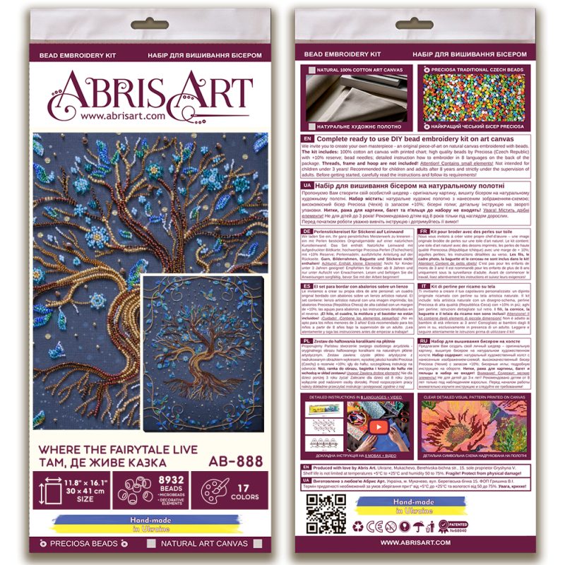 Main Bead Embroidery Kit Where the fairytale live