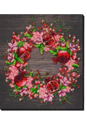 Main Bead Embroidery Kit Red pomegranates