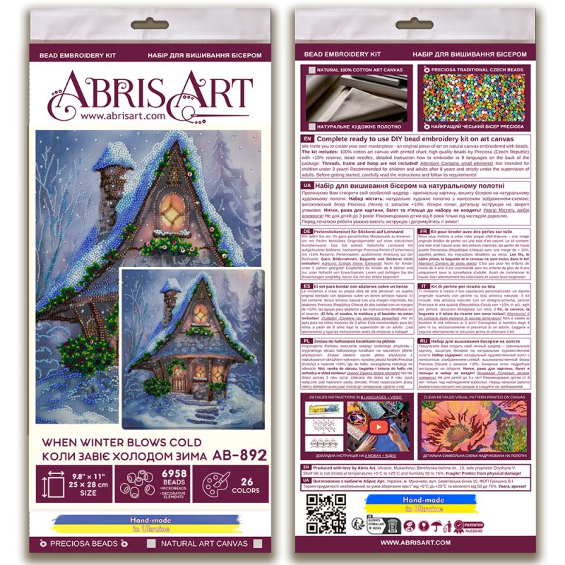 Main Bead Embroidery Kit When winter blows cold