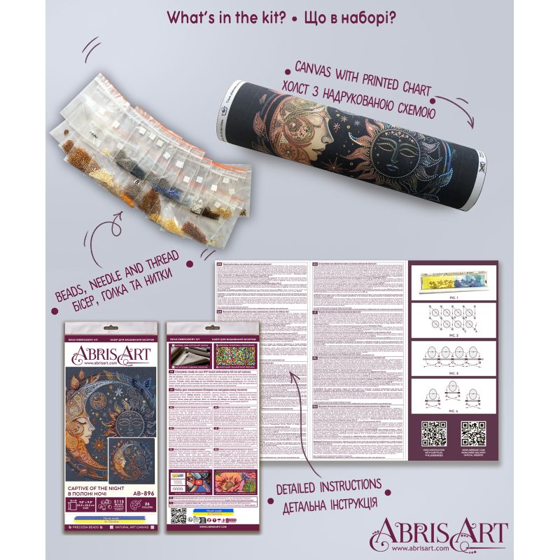 Main Bead Embroidery Kit Captive of the night