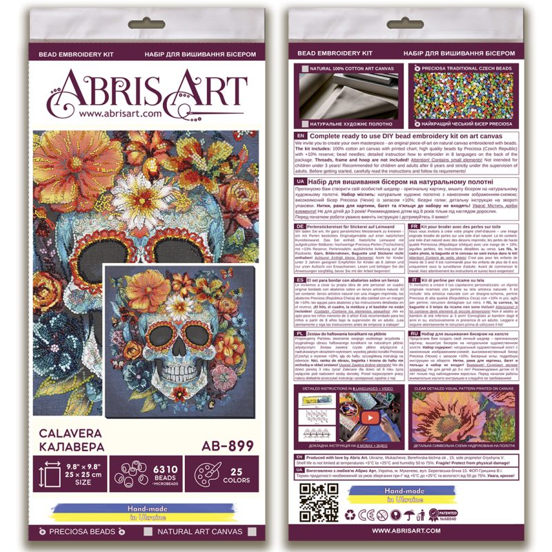Main Bead Embroidery Kit Calavera
