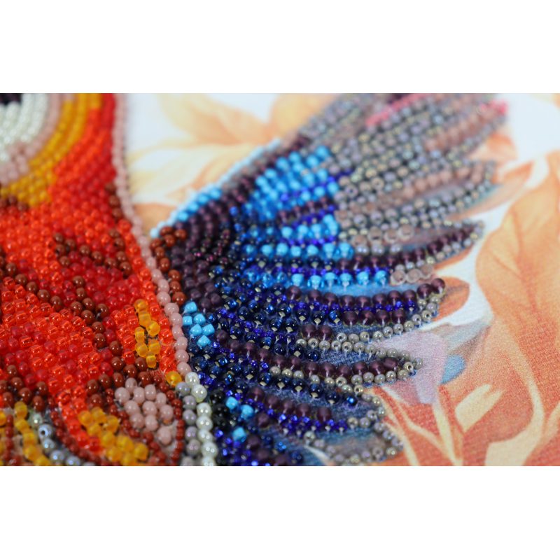 Main Bead Embroidery Kit A colorful flap of a wing