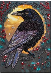 Main Bead Embroidery Kit Black raven