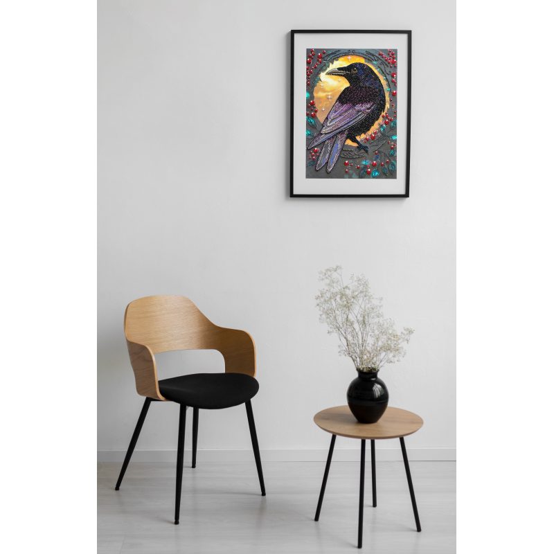Main Bead Embroidery Kit Black raven