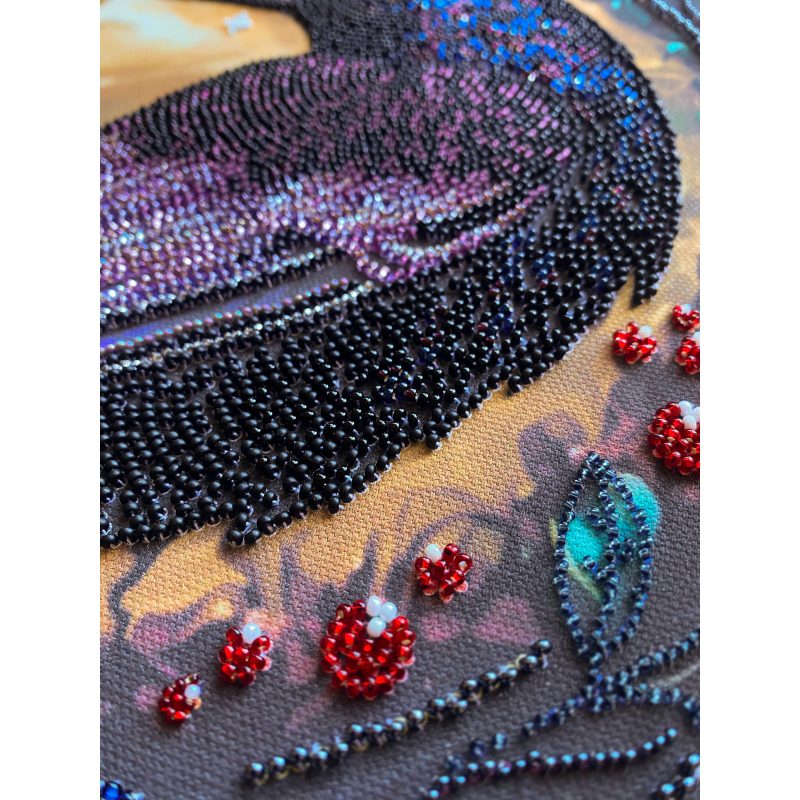 Main Bead Embroidery Kit Black raven
