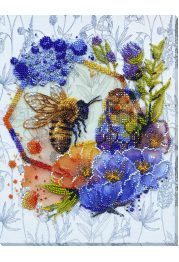 Main Bead Embroidery Kit Flower honey