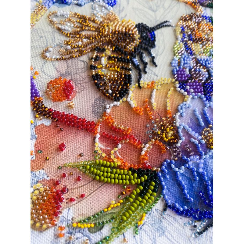 Main Bead Embroidery Kit Flower honey