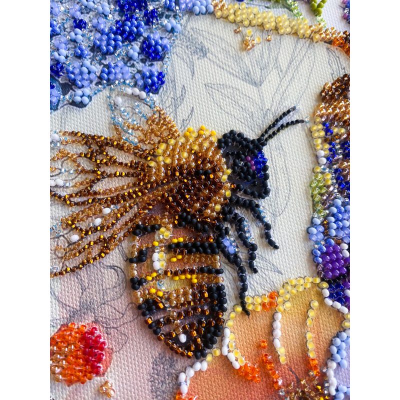 Main Bead Embroidery Kit Flower honey