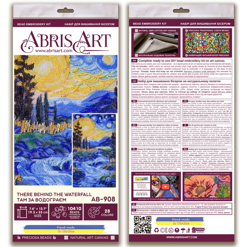 Main Bead Embroidery Kit There behind the waterfall