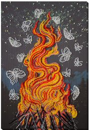 Main Bead Embroidery Kit Dancing around the campfire