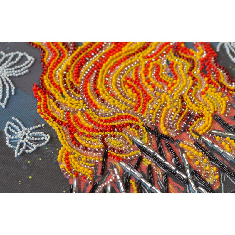 Main Bead Embroidery Kit Dancing around the campfire
