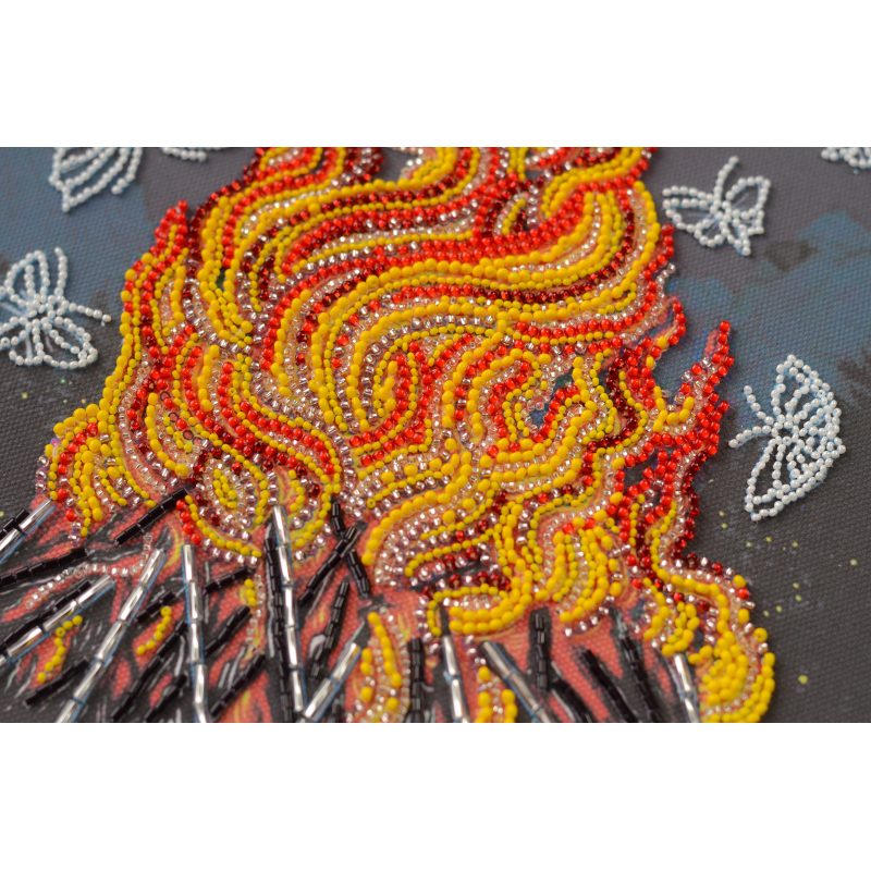 Main Bead Embroidery Kit Dancing around the campfire