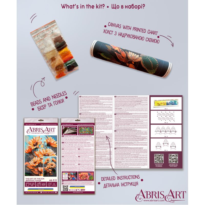 Main Bead Embroidery Kit The gift of the sun