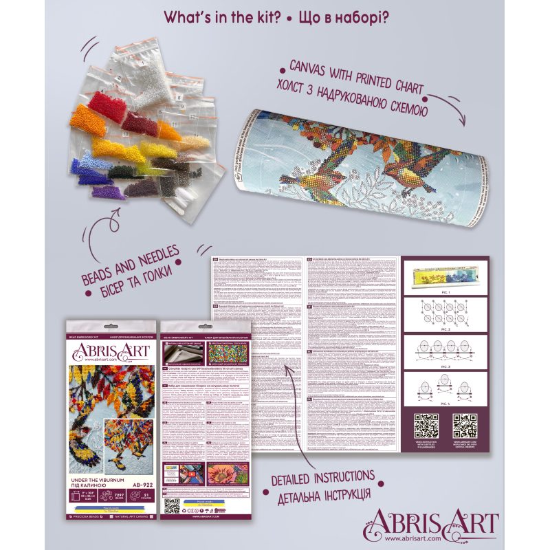 Main Bead Embroidery Kit Under the viburnum