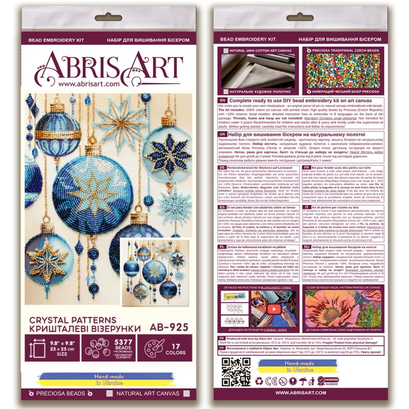 Main Bead Embroidery Kit Crystal patterns
