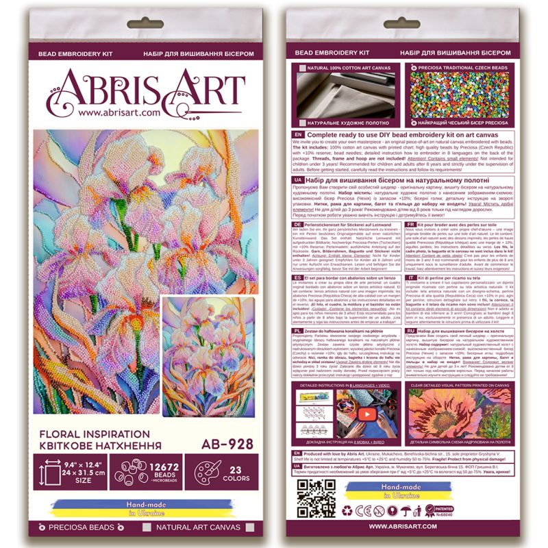 Main Bead Embroidery Kit Floral inspiration
