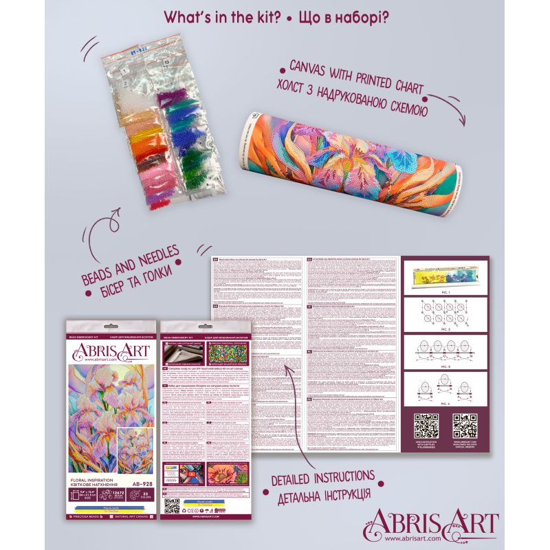 Main Bead Embroidery Kit Floral inspiration