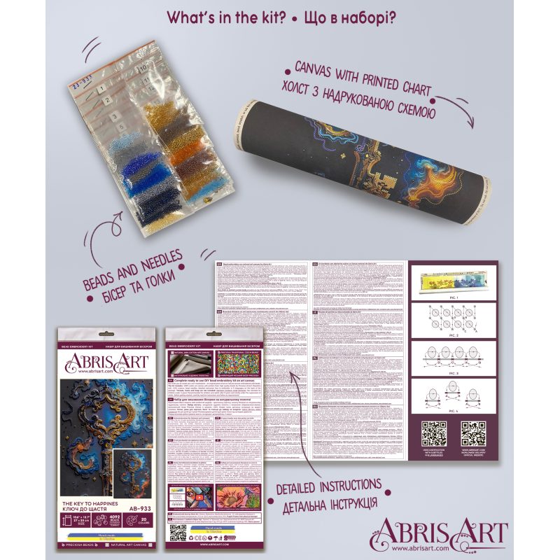 Main Bead Embroidery Kit The key to happiness