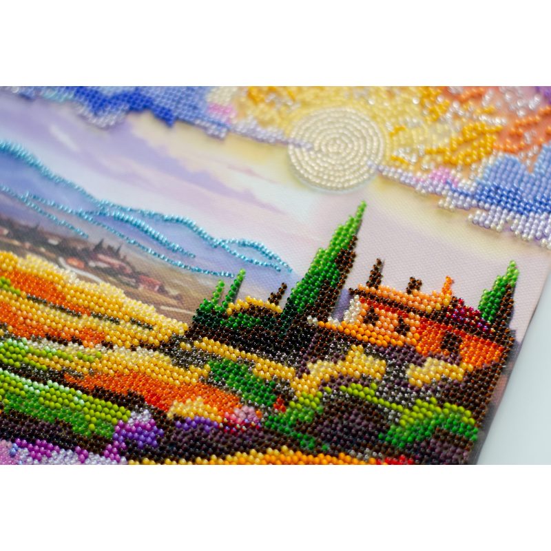 Main Bead Embroidery Kit Evening over the meadow
