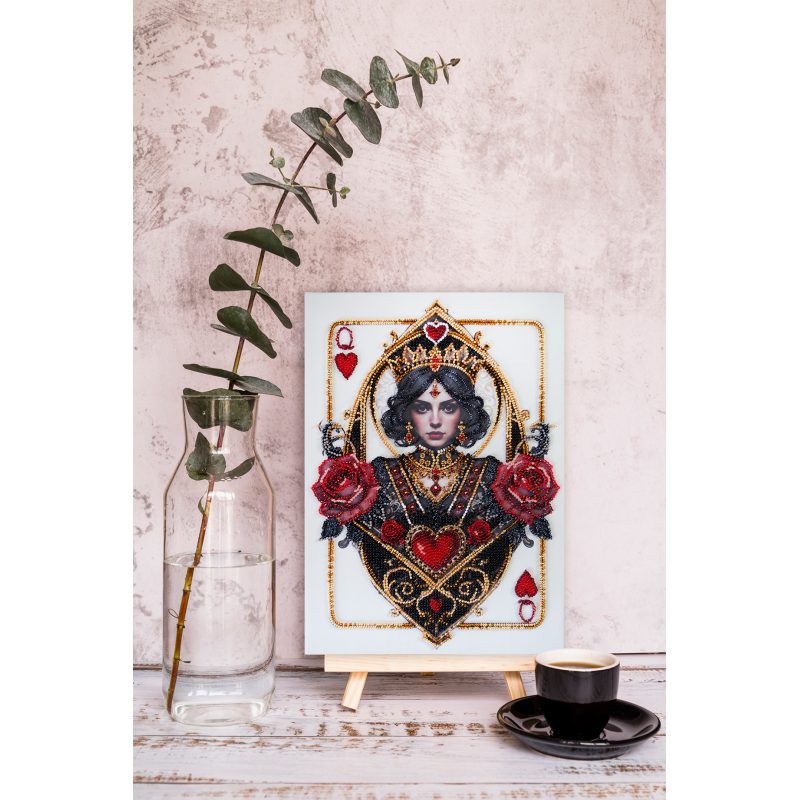 Main Bead Embroidery Kit Queen of hearts