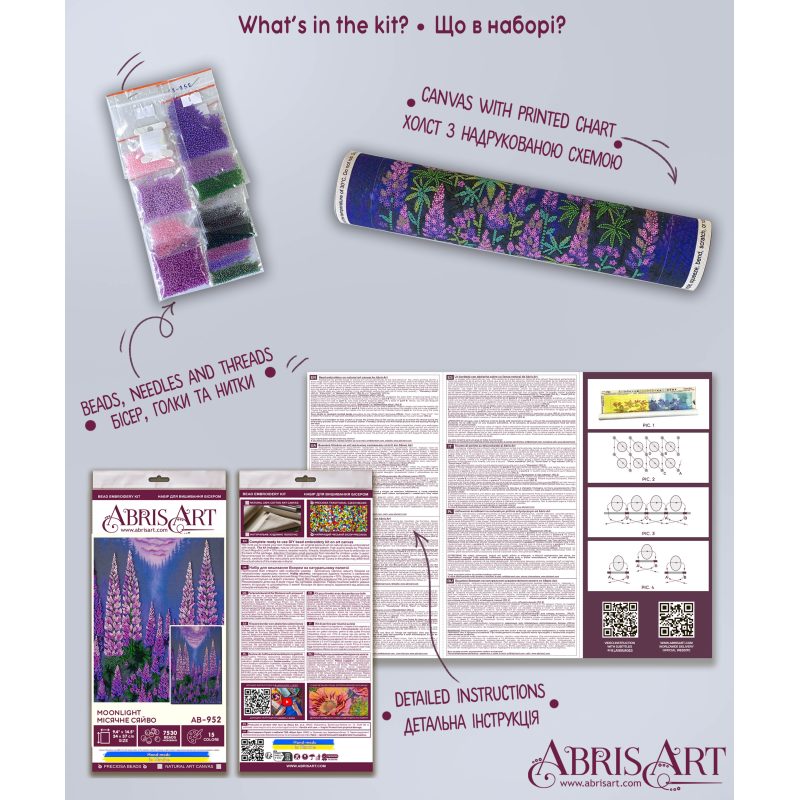 Main Bead Embroidery Kit Moonlight